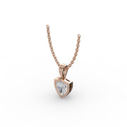 AGGIE SHIELD™ DIAMOND 14K GOLD SOLITAIRE PENDANT